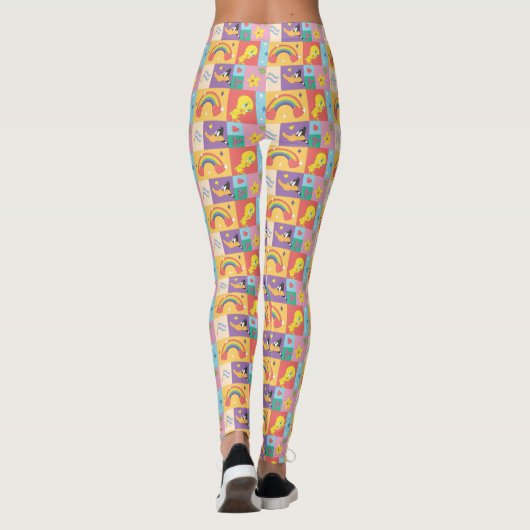 DAFFY DUCK™ & TWEETY™ - Pride Patroon Leggings (Achterkant)