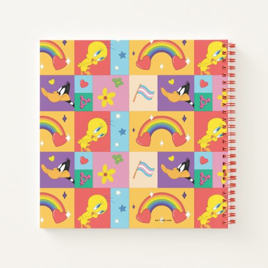 DAFFY DUCK™ & TWEETY™ - Pride Patroon Notitieboek (Achterkant)