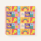 DAFFY DUCK™ & TWEETY™ - Pride Patroon Notitieboek (Voorkant)