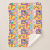 DAFFY DUCK™ & TWEETY™ - Pride Patroon Sherpa Deken (Voorkant)