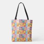 DAFFY DUCK™ & TWEETY™ - Pride Patroon Tote Bag (Achterkant)