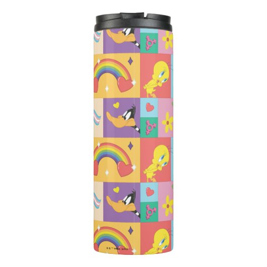 DAFFY DUCK™ & TWEETY™ - Pride Pattern Thermosbeker (Achterkant)