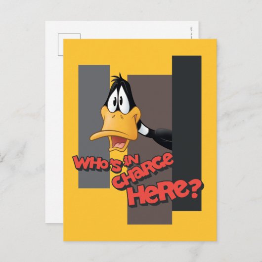 DAFFY DUCK™ "Who is in Charge here" Briefkaart (Voorkant / Achterkant)
