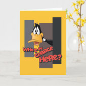 DAFFY DUCK™ "Who is in Charge here" Kaart (Gele Bloem)