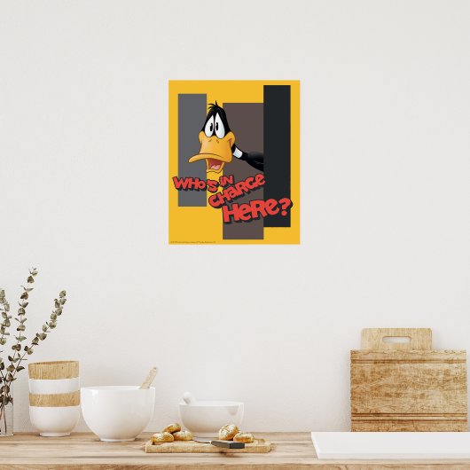 DAFFY DUCK™ "Who is in Charge here" Poster (Keuken)