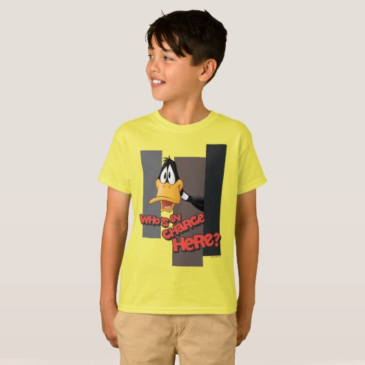 DAFFY DUCK™ "Who is in Charge here" T-shirt (Voorkant volledig)
