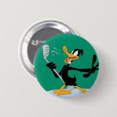 DAFFY DUCK™ Zingt Ronde Button 5,7 Cm (Voorkant /achterkant)