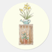 Daffy Flower Crate Sticker (Voorkant)