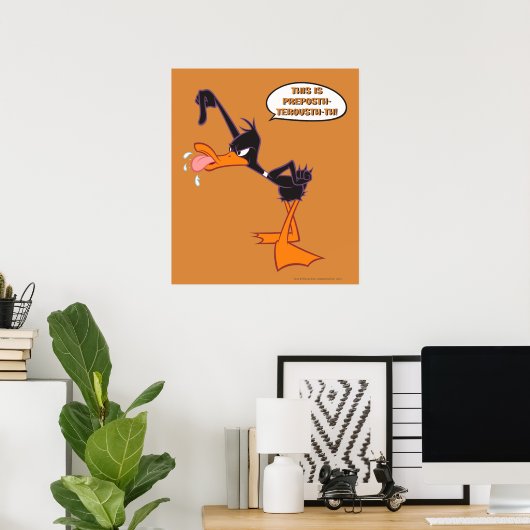 Daffy Speech Bubble Poster (Thuiskantoor)
