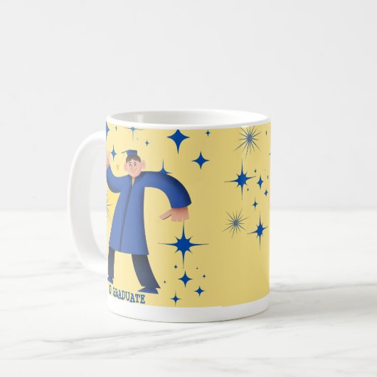 D'AFSTUDEREN COFFEE MOK (Voorkant links)