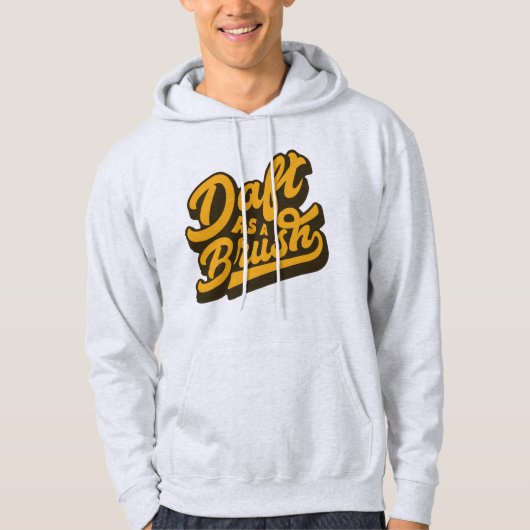 Daft As a Brush Yorkshire English Slang Hoodie (Voorkant)