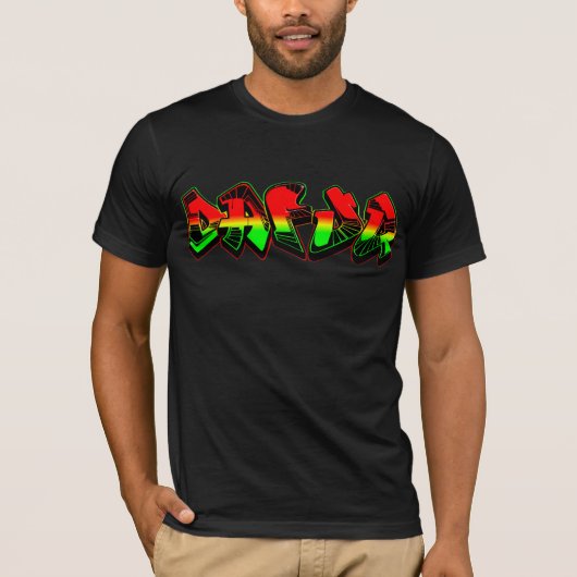 Dafuq Rasta Graffiti T-shirt. T-shirt (Voorkant)
