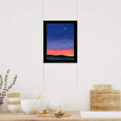 dag2night Sunset to Twilight Painting Poster (Keuken)