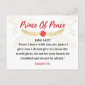 Dag 10. Namen van Jezus | Prince of Peace Advent Briefkaart (Achterkant)