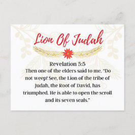 Dag 14. Namen van Jezus |Lood van Judah Advent Briefkaart