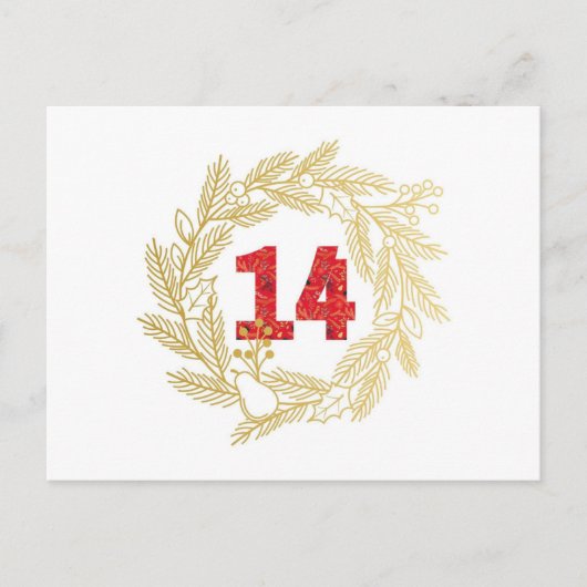 Dag 14. Namen van Jezus |Lood van Judah Advent Briefkaart (Voorkant)