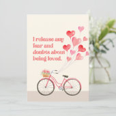 Dag 14 Rode Hart Manifest Liefde Bevestiging Kaart (Staand voorkant)