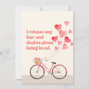 Dag 14 Rode Hart Manifest Liefde Bevestiging Kaart