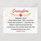 Dag 18. Namen van Jezus | Cornerstone Advent Briefkaart (Achterkant)