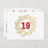 Dag 19. Namen van Jezus | Zoon van David Advent Briefkaart (Voorkant / Achterkant)