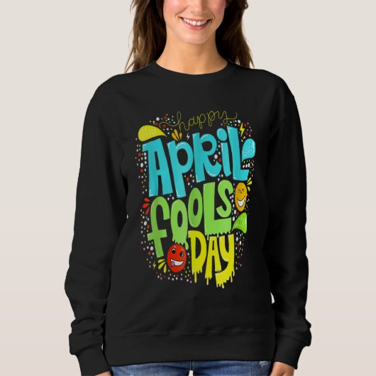 Dag 1 april 2022 Joke Happy Trui (Voorkant)
