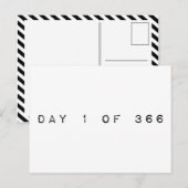 dag 1 van 366 MAAL MAXIMUMJAAR Briefkaart (Voorkant / Achterkant)