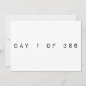 dag 1 van 366 MAAL MAXIMUMJAAR Kaart (Voorkant)