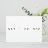 dag 1 van 366 MAAL MAXIMUMJAAR Kaart (Staand voorkant)