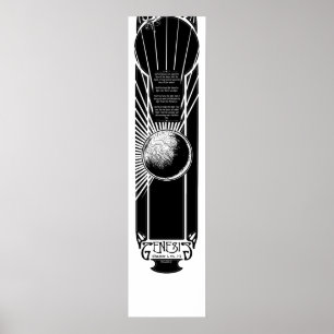 Dag 1 van het Poster van de Creatie