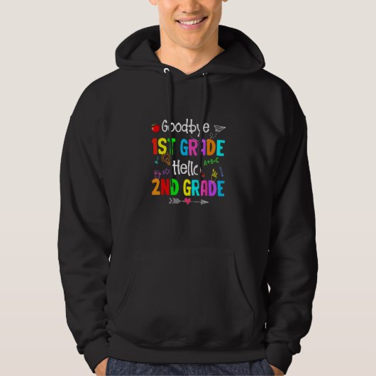 Dag 1ste graad Hallo 2e graad Ik kom leraar S Hoodie (Voorkant)