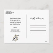 Dag 2020 Hallo 2021| Festive Fireworks Feestdagenkaart (Achterkant)