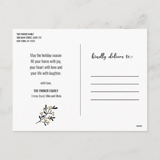 Dag 2020 Hallo 2021| Festive Fireworks Feestdagenkaart (Achterkant)