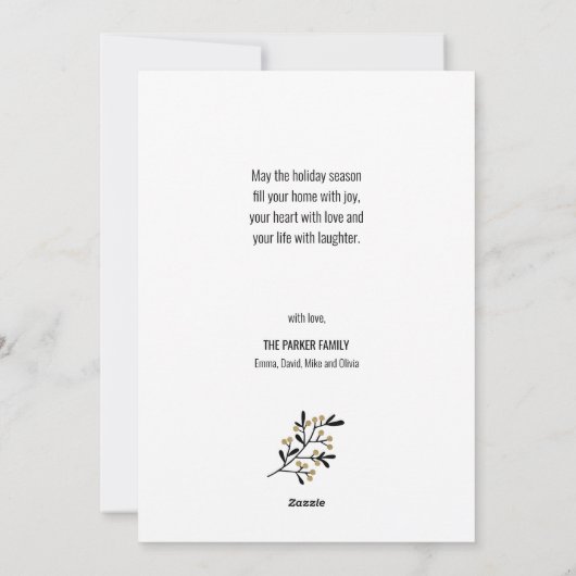 Dag 2021 Hallo 2022 | Festive Fireworks Feestdagenkaart (Achterkant)