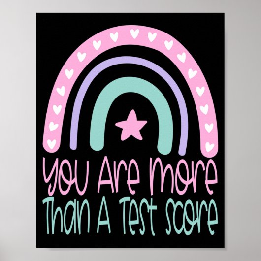 Dag 2021 Meer dan een Test Score Examen Docent Poster (Voorkant)