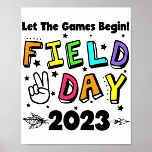 Dag 2023 Laat de Spelen beginnen Kinder Jongens Me Poster