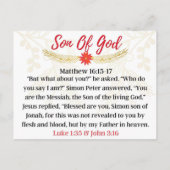 Dag 21 | Namen van Jezus | Zoon van God Advent Briefkaart (Achterkant)