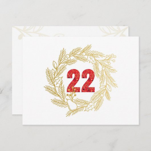 Dag 22 | Namen van Jezus | Servant Advent  Briefkaart (Voorkant / Achterkant)