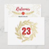 Dag 23 | Namen van Jezus | Redeemer Advent Briefkaart (Voorkant / Achterkant)
