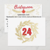Dag 24 | Namen van Jezus | Bridegroom Advent  Briefkaart (Voorkant / Achterkant)