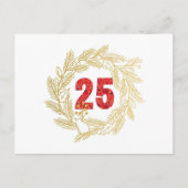 Dag 25 | Namen van Jesus Alpha en Omega Advent Briefkaart (Voorkant)