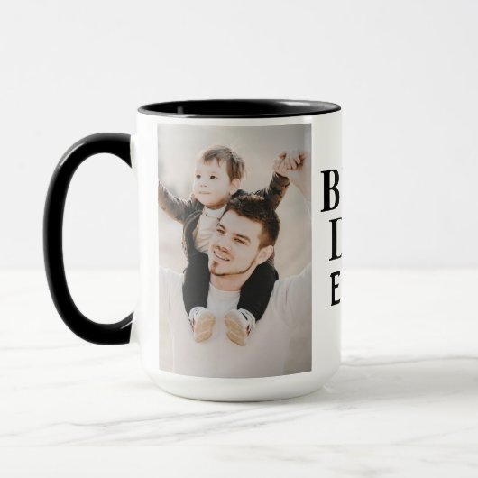 Dag 2 Foto Collage van de beste slechte vader Mok (Links)