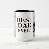 Dag 2 Foto Collage van de beste slechte vader Mok (Midden)