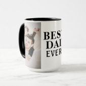 Dag 2 Foto Collage van de beste slechte vader Mok (Voorkant links)