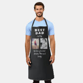 Dag 2 Foto Collage van de beste slechte vader Schort (Gedragen)