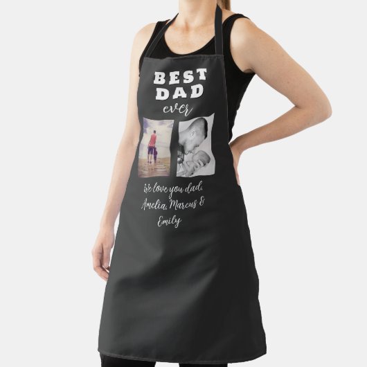 Dag 2 Foto Collage van de beste slechte vader Schort (Insitu)