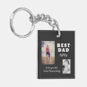 Dag 2 Foto Collage van de beste slechte vader Sleutelhanger (Voorkant Links)