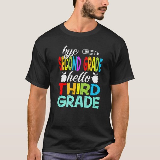 Dag 2de graad Hallo Derde Grade hier kom ik T-shirt (Voorkant)
