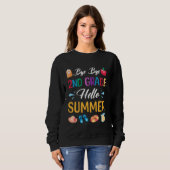 Dag, 2de graad Hallo Summer Funny Teacher Studie Trui (Voorkant volledig)