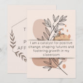 Dag 30 Bevestiging van de leerkracht Geestelijke g (Voorkant / Achterkant)