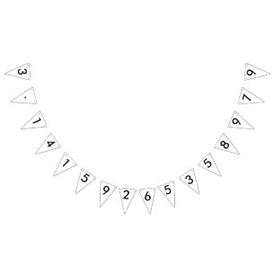 dag 3.14.159... Huwelijksvlaggetjes Vlaggetjes